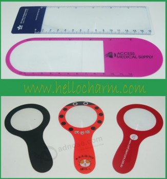 Fashional OEM Customized Plastic Magnifying Glass Bookmark Wholesale