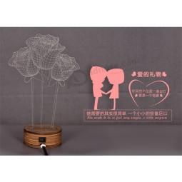 Acrylic Creative Lover Gift Valentine′s Day Gift Wholesale