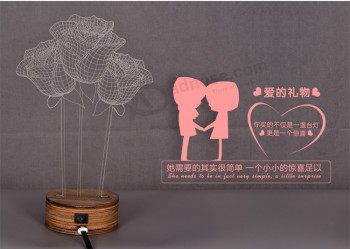 Acrylic Creative Lover Gift Valentine′s Day Gift Wholesale