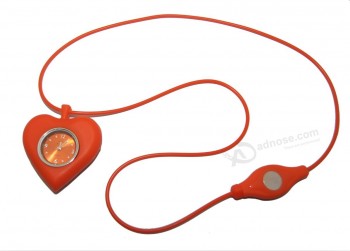 OEM High Quality Orangered Silicone Pocket Watch Wholesale