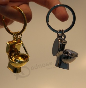 Wholesale Customied high quality Cute Design Mini Toilet Key Chain