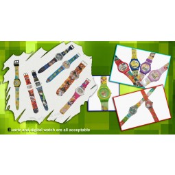 Non-Toxic Child Colorful Soft PVC Watch Wholesale