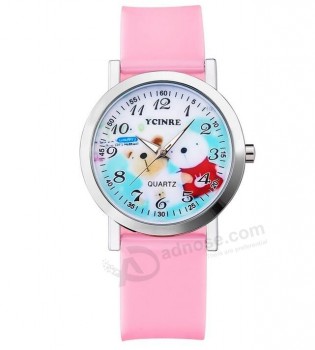 卸売cUstomed高品質のかわいいデザインの子供の防水シリコーンの腕時計