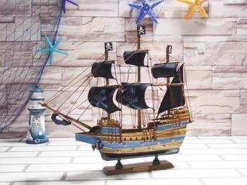 Hot Sale 40 Cm Wooden Pirate Ship Wholesale