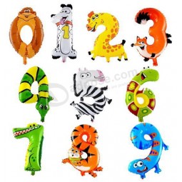 Wholesale Customied high quality OEM Specially Design Digital Number Foil Balloons