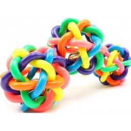 Pet Toys Color Woven Ball 7 Colours Bell Ball Wholesale
