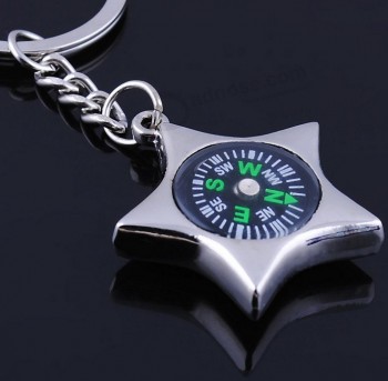 Factory direct sale top quality Metal Keychain Advertising Promotional Gifts Five-Pointed Starkey Chain Compass