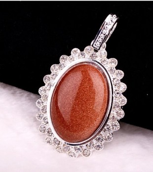 Factory direct sale top quality Classical Women′s Gold Plated Ruby Pendant