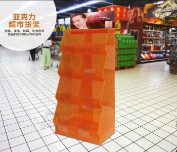 Custom Acrylic Display Stand Supermarket Shelf for Cosmetic