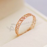 2017 FEinbrik-DirektverkEinUf Top-QUEinlität ModeschmUck Herz stieg Gold Ringe