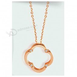 2017 Factory direct sale top quality Jewellry Fashion Rose Gold Necklace