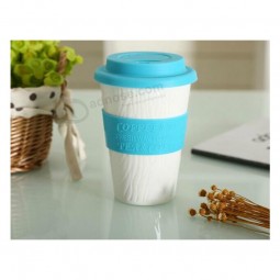 Factory direct sale top quality Single Walled Ceramic Mug with Silicone Cover