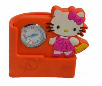 New Design Silicone Pen Holder with Clock Wholesale