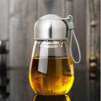 завод прямой продажи верхний качество высокий боросиликатный чай бутылка пингвин стеклянная бутылка