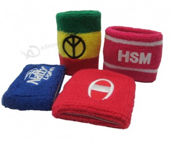 High Quality Fitness Embroidery Sport Wrist Band Wholesale
