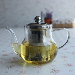 Factory direct sale top quality Borosilicate Heat Resistant Clear Small Glass Teapot