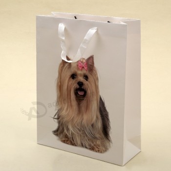 Factory direct sale top quality Custom Quality Elegant White Christmas Gift Bag