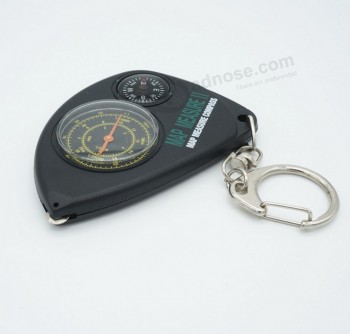 Factory direct sale top quality Multicolor Plastic Multi-Function Keychain Compass