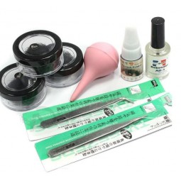 GroßverkEinUf der FEinbrik Top-QUEinlität 8/10/12Mm fEinlsche individUelle erweiterUng schwEinrz wimpern kleber pinzette kit