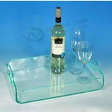 2017 Newst Design OEM Clear Acrylic Serving Tray Wholesale (A001)