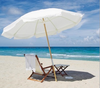 Folding Wooden Beach Sun Umbrella Wholesale