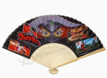 Oem设计折叠竹手扇批发