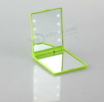 Wholesale Customied high quality Personalized Custom Pocket Mirror with Lights