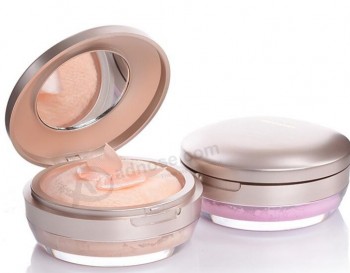 Customied top quality Compact Face Wet Pressed Waterproof Make up Powder
