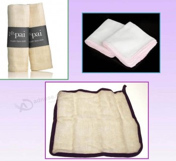 Eco-Friendly Facial Muslin Cloth with Used for Skin Cleaning Wholesale