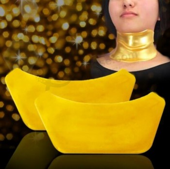 Customieд высокое качество доказало, что самый продаваемый популярный анти-морщины 24k нано-золотые маски шеи