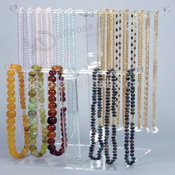 Acrylic Linen Jewelry Necklace Bust Displays Wholesale
