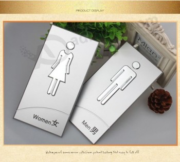 공장 정의 hgih 품질 아크릴 남성과 여성 화장실 로그인 도매
