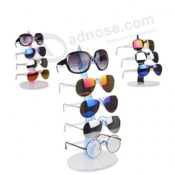 творческий парус-образные многослойные солнцезащитные очки акриловые дисплей стойки оптом