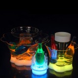 New Design Three Layer Colorful LED Remote Acrylic Ice Bucket Wholesale