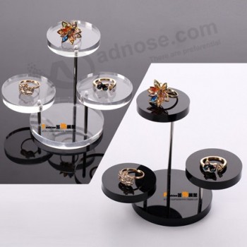 Customized Circular Acrylic Diamond Jewelry Display Rack Wholesale
