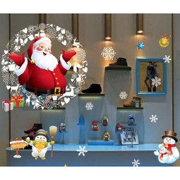 for Sweet Decoration Christmas Window Stickers Custom