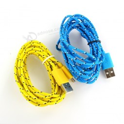 3m10FT Braided Fabric Data Sync USB Charger Cable Custom