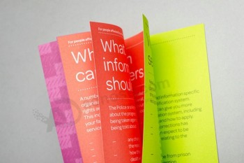 индивидуальная высококачественная брошюра для печати складной бумаги