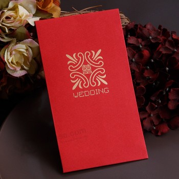 カスタマイズされた高品質の紙の新年のグリーティングカード結婚式の招待状のカード