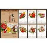 Customized high quality Advertisement Wall Calendar Printing