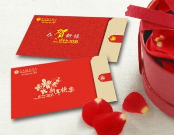 индивидуальный высококачественный новейший дизайн конверт красный пакет