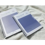 подгонянные высокое качество pp крышки спиральные записные книжки / офисное снабжение
