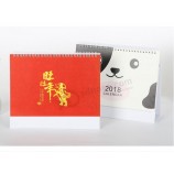 Customized high quality Table Paper Calendar Clock Wall Desk Calendar