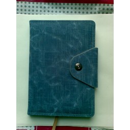 Wholesale customized high quality Leather Custom Spiral Bound Excutive Notebook