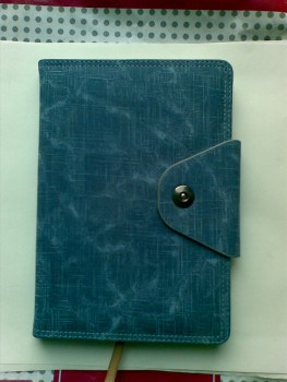 Wholesale customized high quality Leather Custom Spiral Bound Excutive Notebook