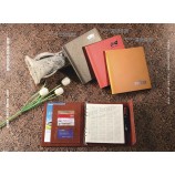 批发定制高品质皮革笔记本 / 螺旋笔记本公司礼品