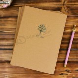 Professional Wholesale customized high-end Kraft Paper Cover Exercise Book with your logo