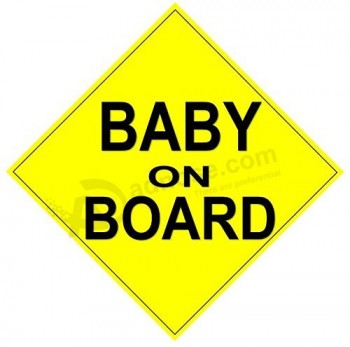 Factory Price Custom Reflective Baby on Board Car Magnetic Sign Wholesale