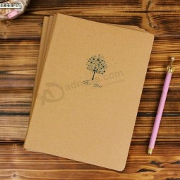 Professional Wholesale customized high-end Kraft Paper Cover Exercise Book with your logo