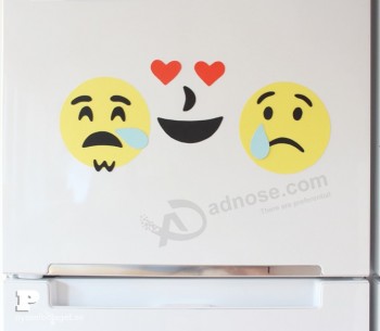 Plus populaire haute qualité diy dessin animé mignon emoji émoticône aimant de réfrigérateur en gros